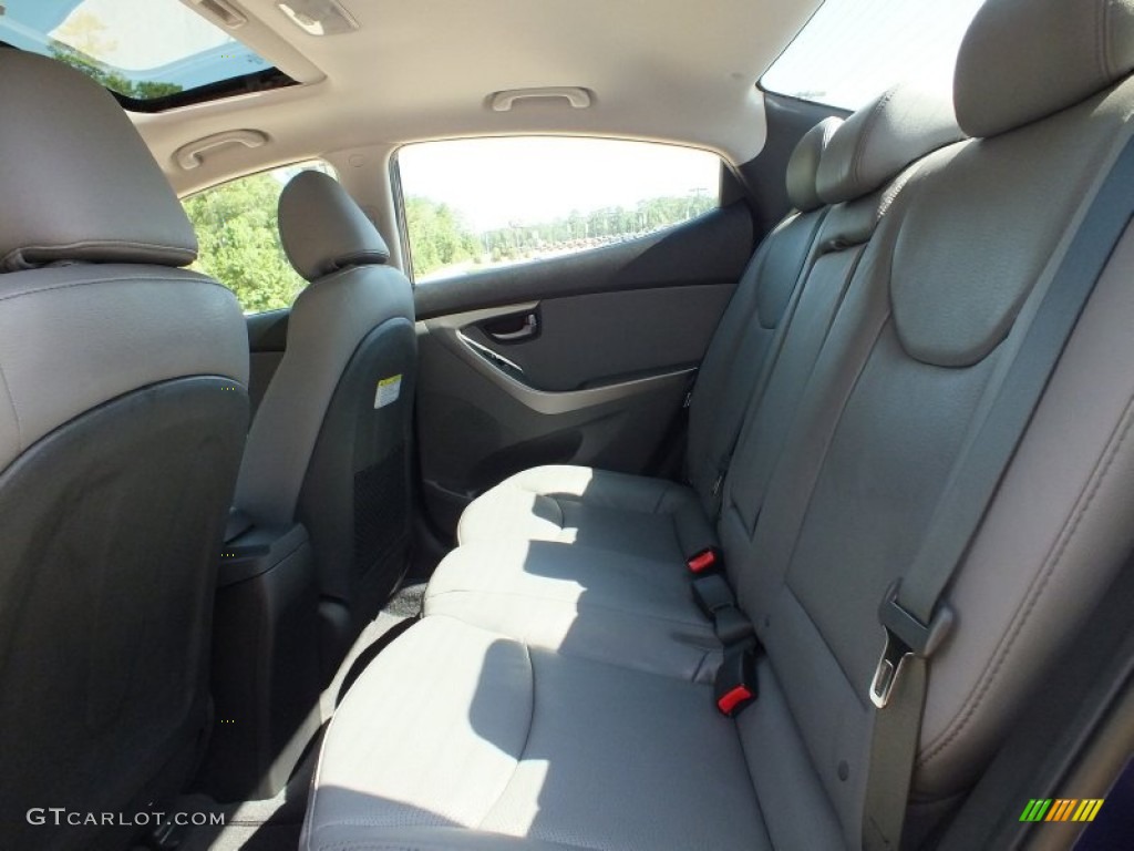 2013 Elantra Limited - Indigo Night / Gray photo #3