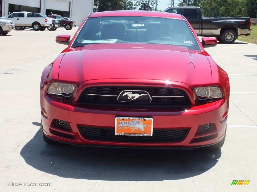 2013 Mustang V6 Premium Coupe - Red Candy Metallic / Charcoal Black photo #10