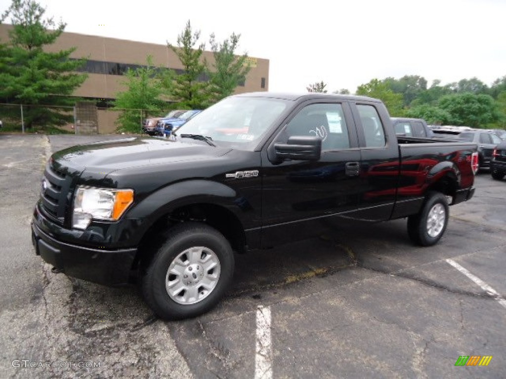 Tuxedo Black Metallic 2012 Ford F150 STX SuperCab 4x4 Exterior Photo #68291732