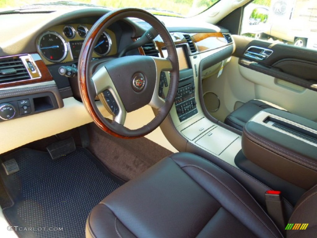 Cocoa/Light Linen Interior 2013 Cadillac Escalade ESV Platinum AWD Photo #68292404