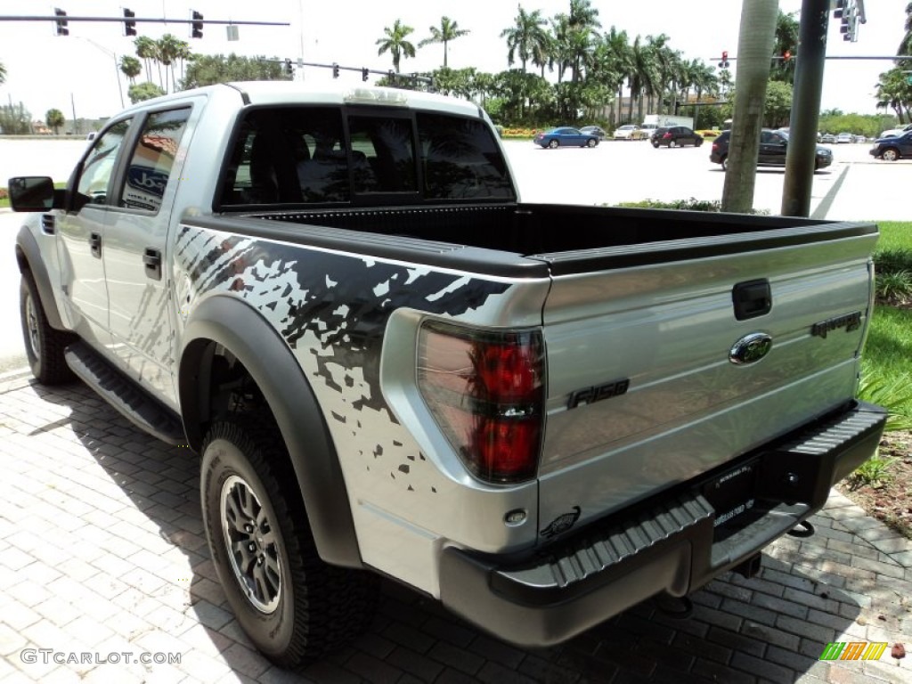 2011 F150 SVT Raptor SuperCrew 4x4 - Ingot Silver Metallic / Raptor Black photo #9