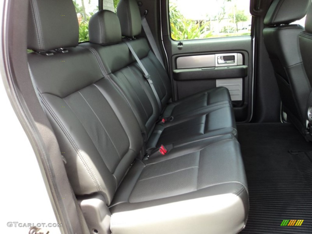 2011 Ford F150 SVT Raptor SuperCrew 4x4 Rear Seat Photo #68293490