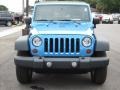2010 Surf Blue Pearl Jeep Wrangler Unlimited Sport  photo #3