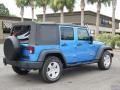 2010 Surf Blue Pearl Jeep Wrangler Unlimited Sport  photo #6