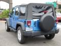 2010 Surf Blue Pearl Jeep Wrangler Unlimited Sport  photo #9