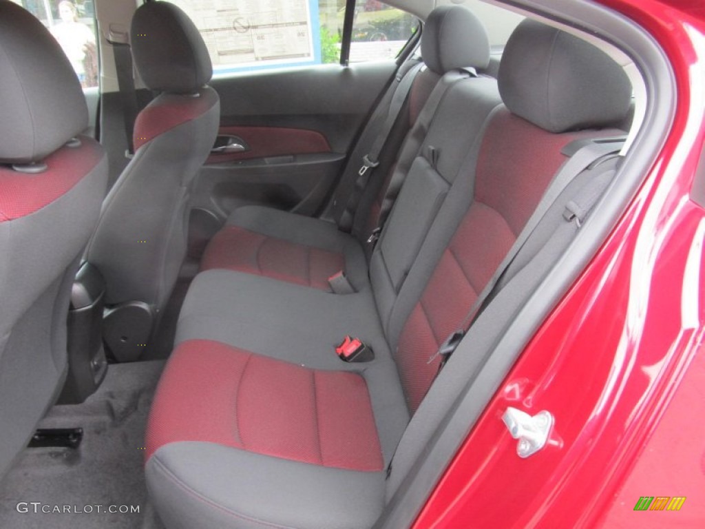 Jet Black/Sport Red Interior 2012 Chevrolet Cruze LT Photo #68294933