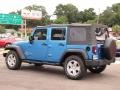 2010 Surf Blue Pearl Jeep Wrangler Unlimited Sport  photo #10