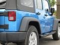 2010 Surf Blue Pearl Jeep Wrangler Unlimited Sport  photo #16