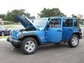 2010 Surf Blue Pearl Jeep Wrangler Unlimited Sport  photo #25