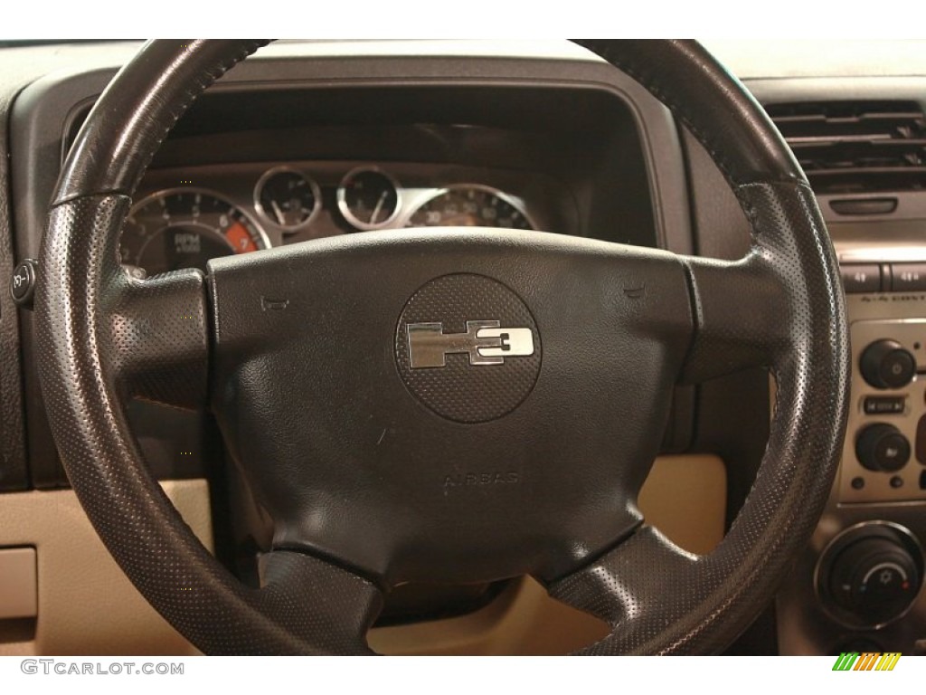 2006 Hummer H3 Standard H3 Model Light Cashmere Beige Steering Wheel Photo #68295728