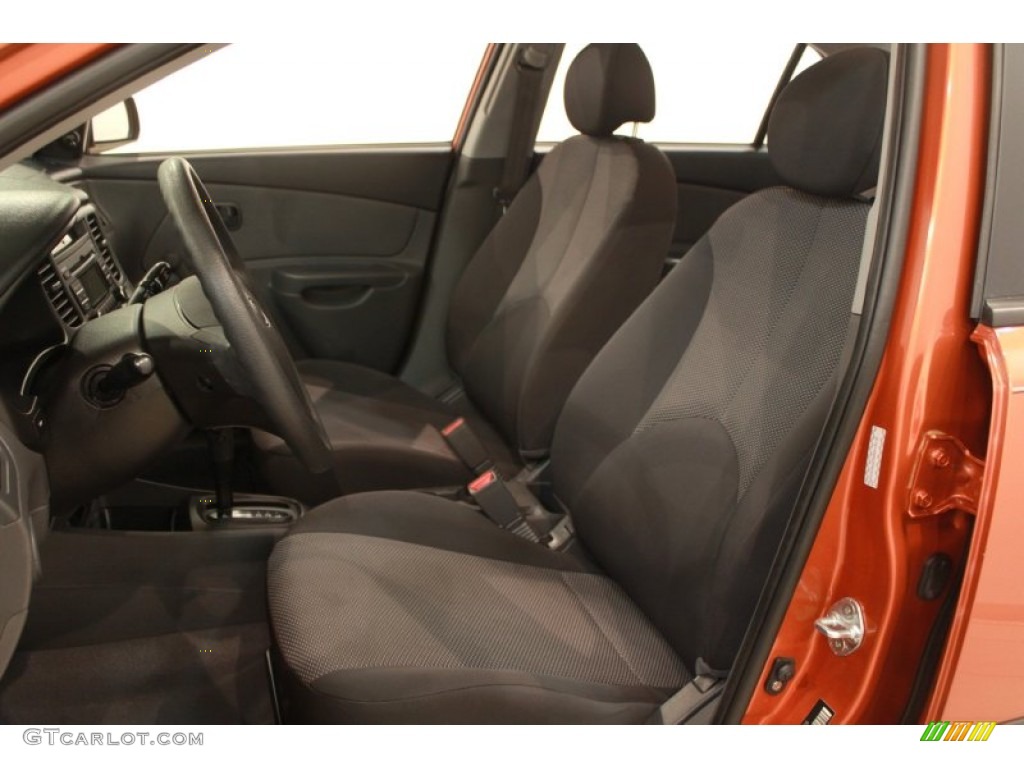 Gray Interior 2009 Kia Rio LX Sedan Photo #68295974