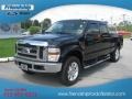 2008 Black Ford F250 Super Duty Lariat Crew Cab 4x4  photo #2