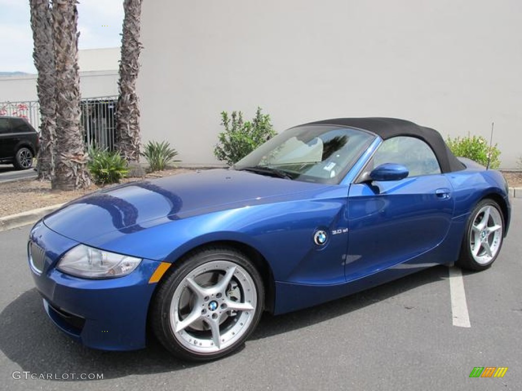 Montego Blue Metallic 2007 BMW Z4 3.0si Roadster Exterior Photo #68298818