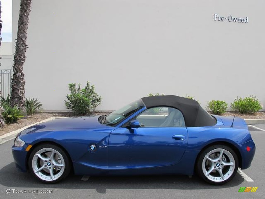 Montego Blue Metallic 2007 BMW Z4 3.0si Roadster Exterior Photo #68298836