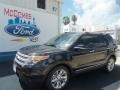 2013 Tuxedo Black Metallic Ford Explorer XLT  photo #1