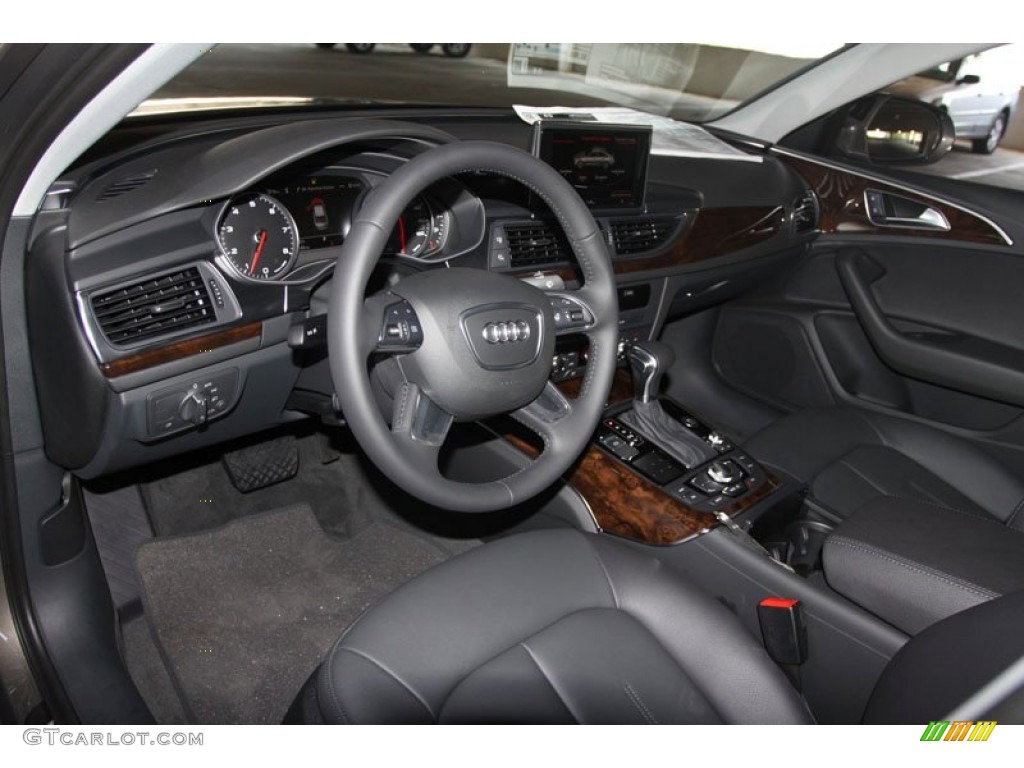 Black Interior 2013 Audi A6 2.0T Sedan Photo #68301089