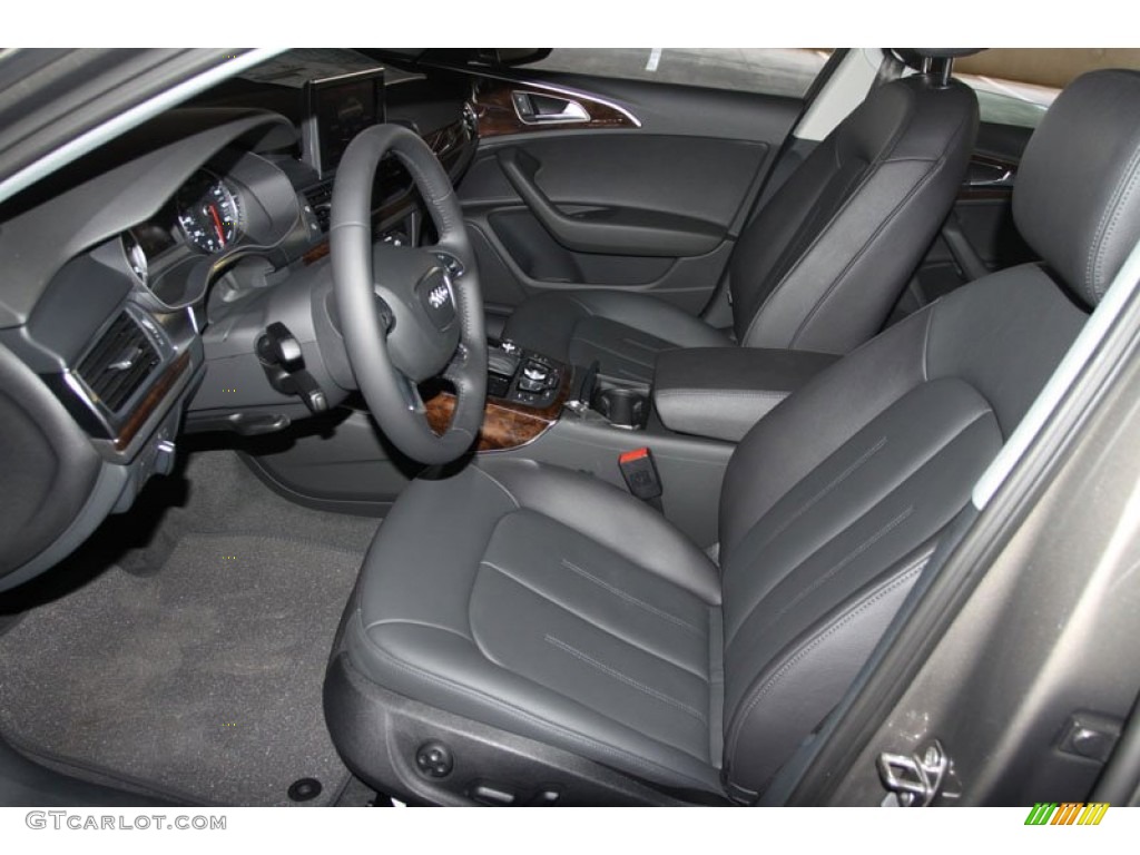 Black Interior 2013 Audi A6 2.0T Sedan Photo #68301098