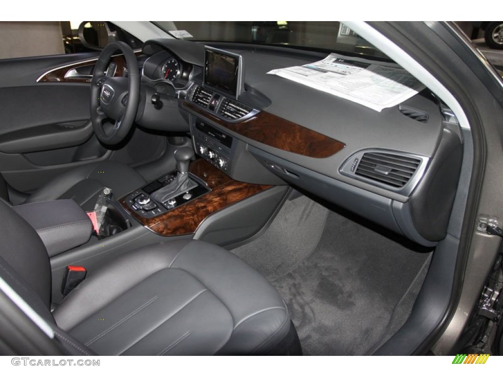 2013 Audi A6 2.0T Sedan Black Dashboard Photo #68301218