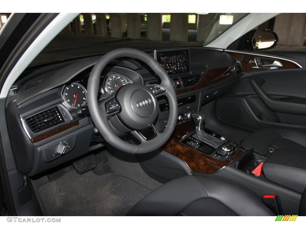 Black Interior 2013 Audi A6 2.0T Sedan Photo #68301371