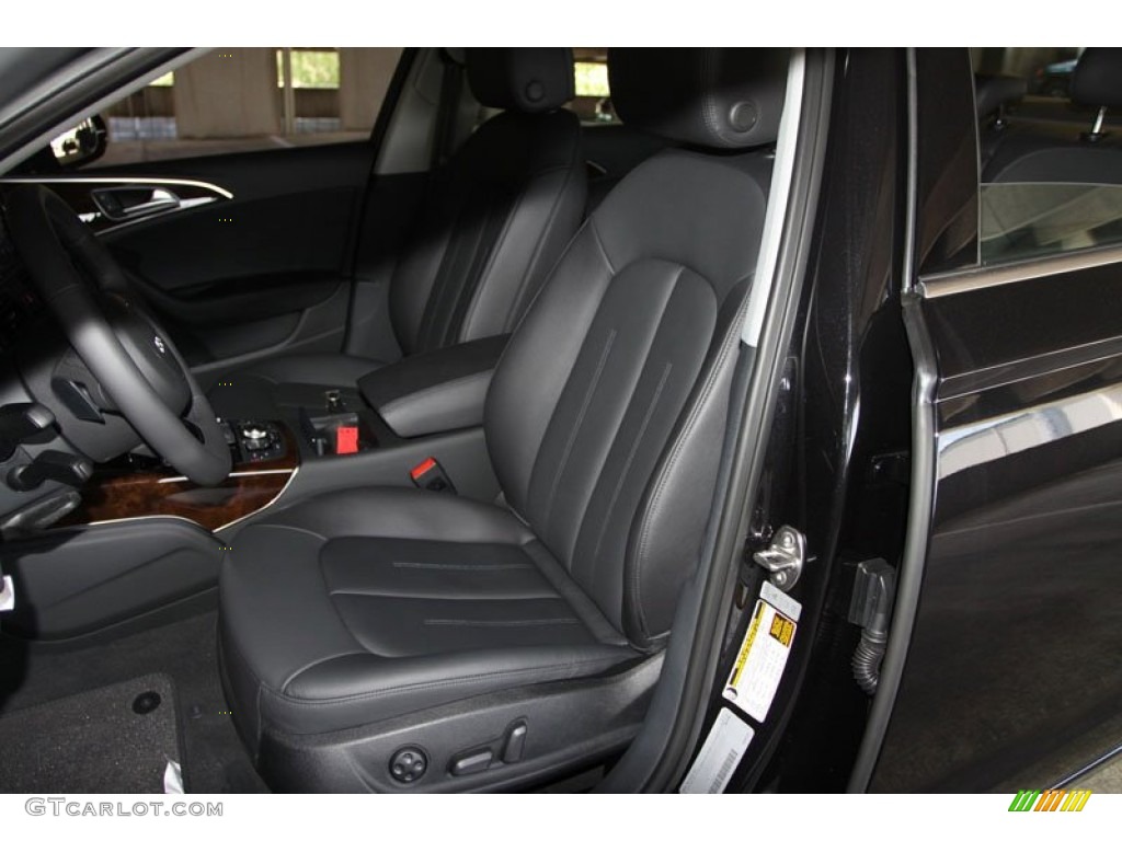 Black Interior 2013 Audi A6 2.0T Sedan Photo #68301377