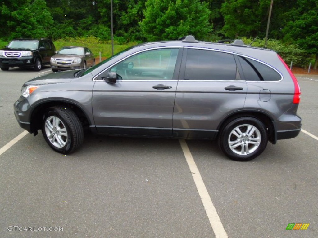 2010 CR-V EX - Polished Metal Metallic / Black photo #6