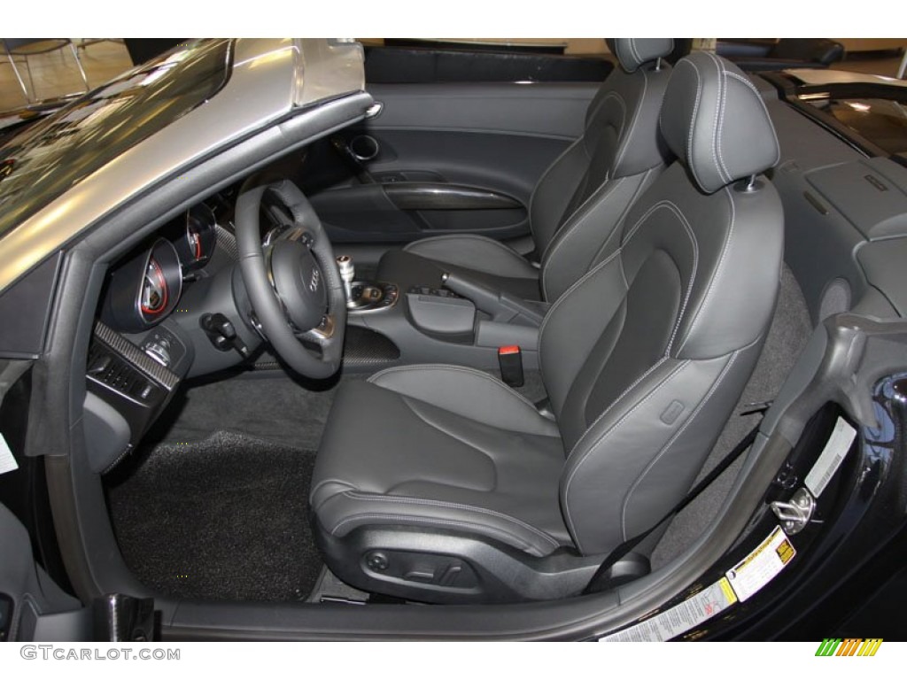2012 Audi R8 Spyder 5.2 FSI quattro Front Seat Photo #68302347