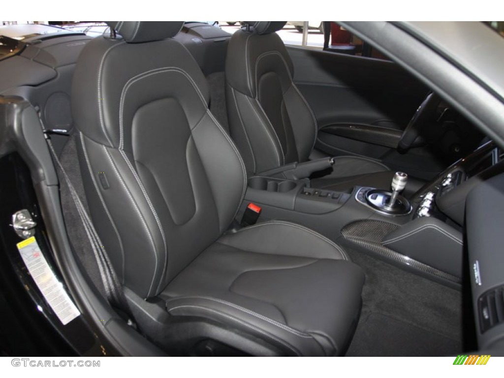 Black Interior 2012 Audi R8 Spyder 5.2 FSI quattro Photo #68302505