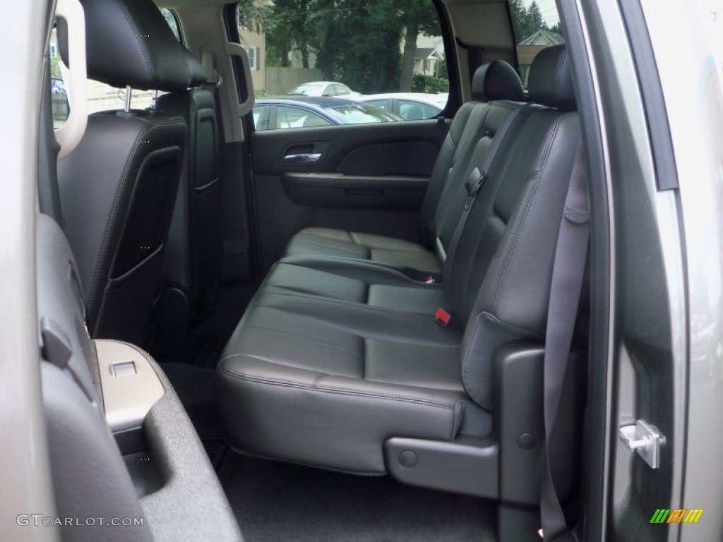 Ebony Interior 2012 Chevrolet Silverado 2500HD LTZ Crew Cab 4x4 Photo #68303762