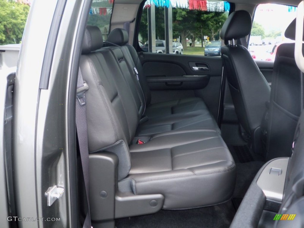 Ebony Interior 2012 Chevrolet Silverado 2500HD LTZ Crew Cab 4x4 Photo #68303780