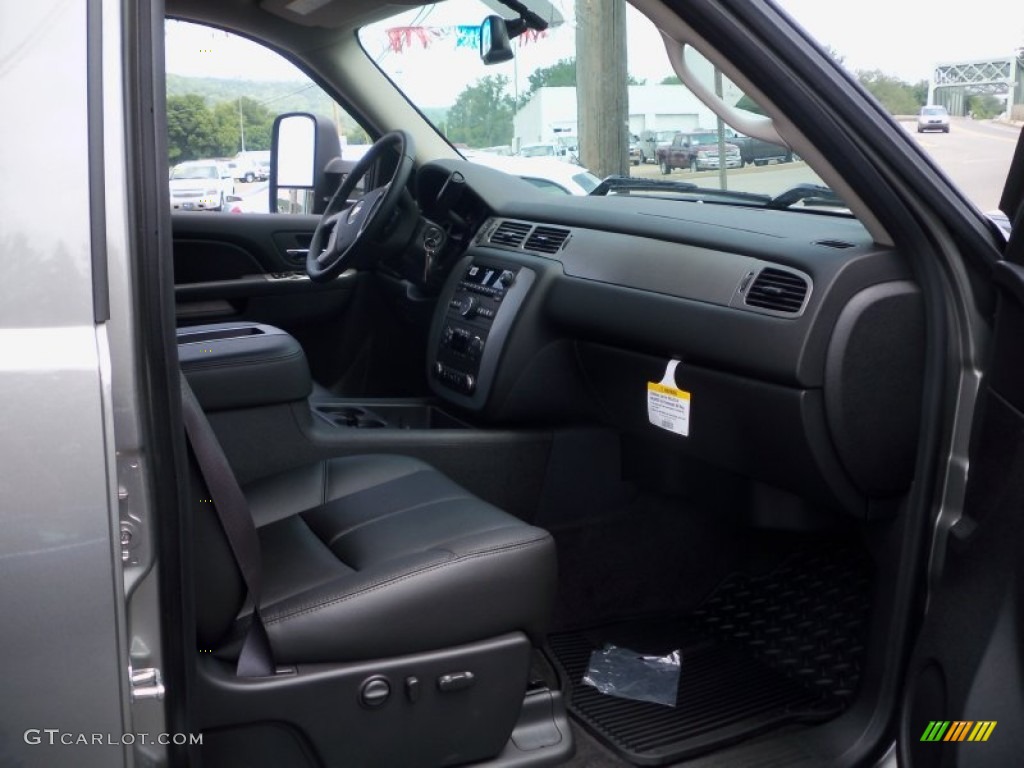 Ebony Interior 2012 Chevrolet Silverado 2500HD LTZ Crew Cab 4x4 Photo #68303810