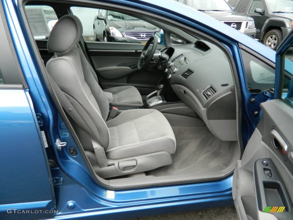 2007 Civic EX Sedan - Atomic Blue Metallic / Gray photo #18