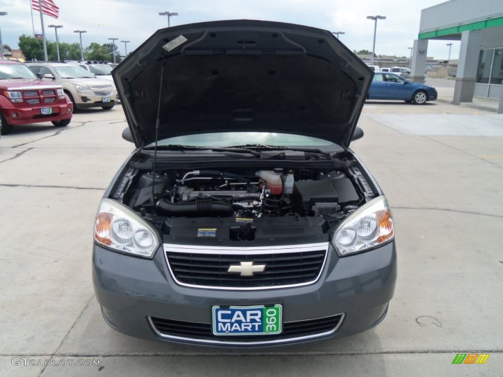 2007 Malibu LS Sedan - Dark Gray Metallic / Titanium Gray photo #3