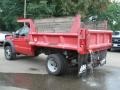 2005 Red Ford F450 Super Duty XL Regular Cab Dump Truck  photo #8