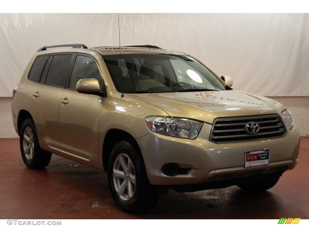 2010 Highlander V6 4WD - Sandy Beach Metallic / Sand Beige photo #1