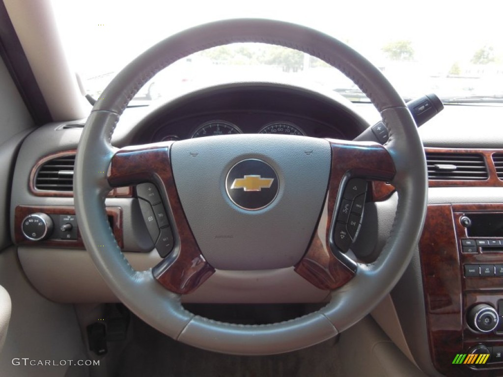 2009 Chevrolet Suburban LT Light Titanium/Dark Titanium Steering Wheel Photo #68307497