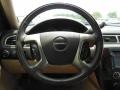 Cocoa/Light Cashmere 2012 GMC Yukon Denali Steering Wheel