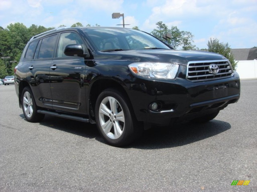 2009 Highlander Limited 4WD - Black / Ash photo #1