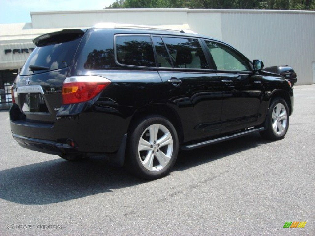 2009 Highlander Limited 4WD - Black / Ash photo #4