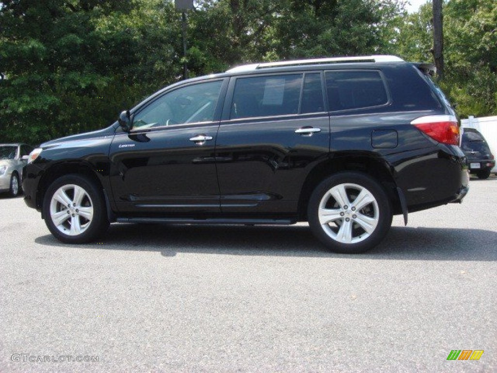 2009 Highlander Limited 4WD - Black / Ash photo #5