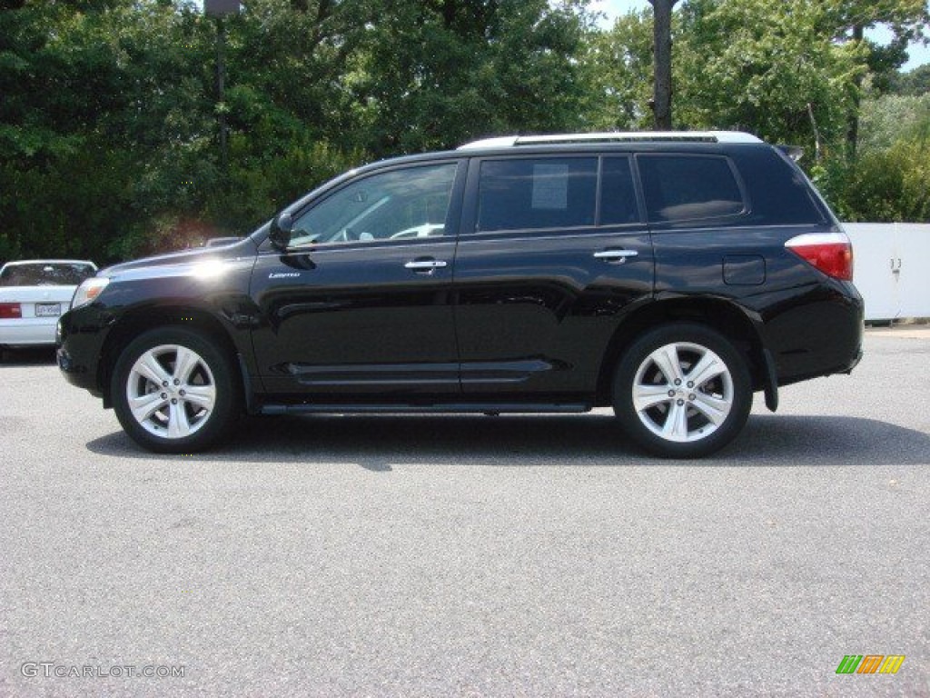 2009 Highlander Limited 4WD - Black / Ash photo #6