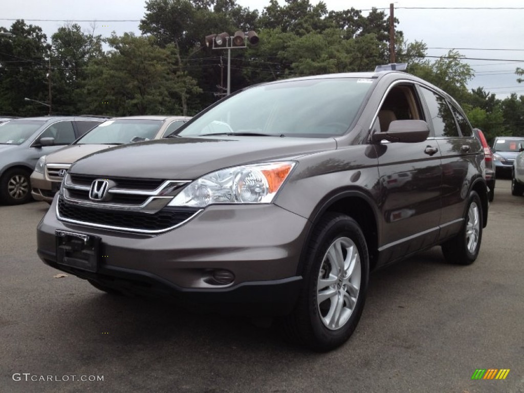 2010 CR-V EX-L AWD - Urban Titanium Metallic / Ivory photo #5