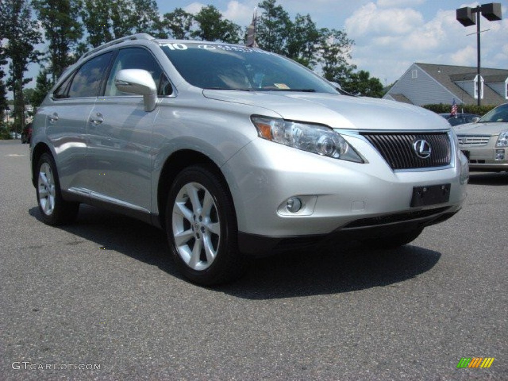 2010 RX 350 AWD - Tungsten Silver Pearl / Black/Brown Walnut photo #1