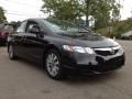 2011 Crystal Black Pearl Honda Civic EX Sedan  photo #7