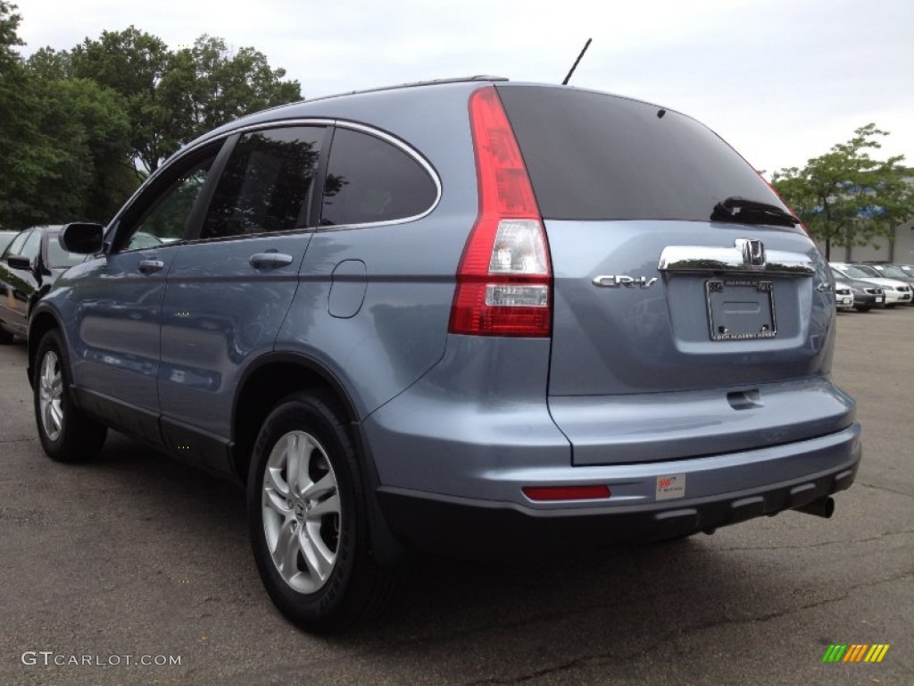 2010 CR-V EX-L AWD - Glacier Blue Metallic / Gray photo #10