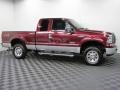 2005 Dark Toreador Red Metallic Ford F250 Super Duty XLT SuperCab 4x4  photo #10