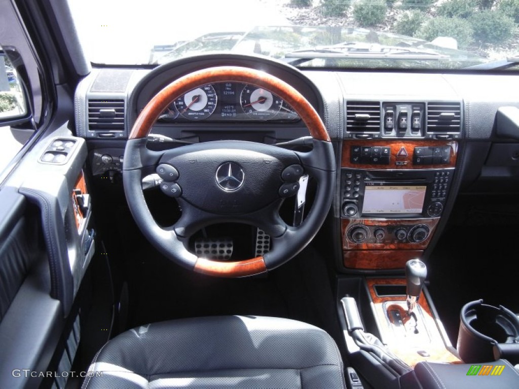 2011 Mercedes-Benz G 55 AMG designo Black Dashboard Photo #68310154