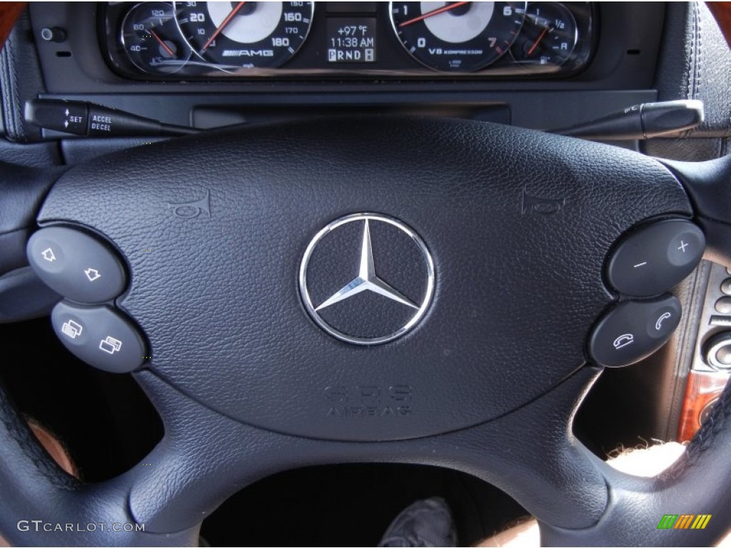 2011 Mercedes-Benz G 55 AMG designo Black Steering Wheel Photo #68310212