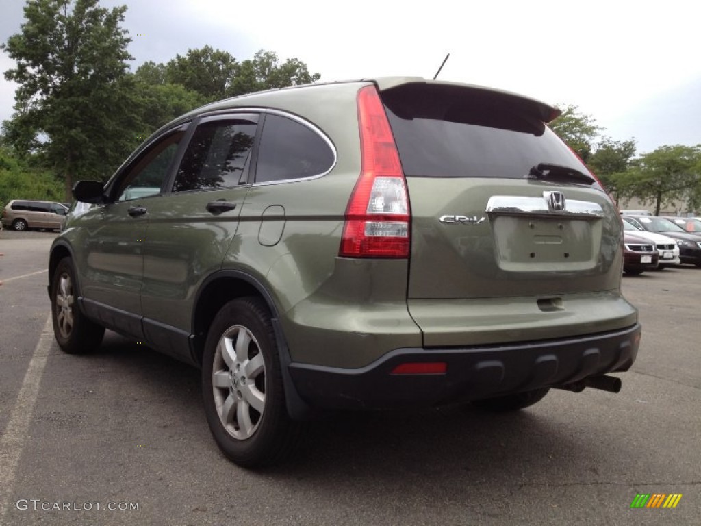 2008 CR-V EX 4WD - Green Tea Metallic / Ivory photo #11