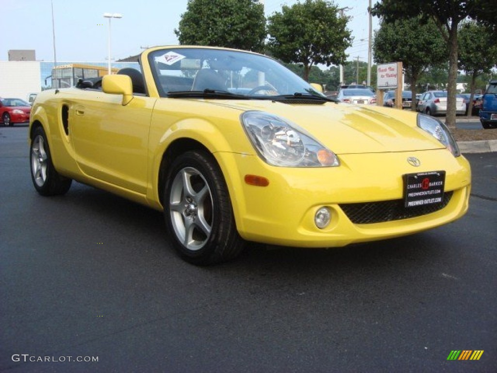 2003 MR2 Spyder Roadster - Solar Yellow / Gray photo #1