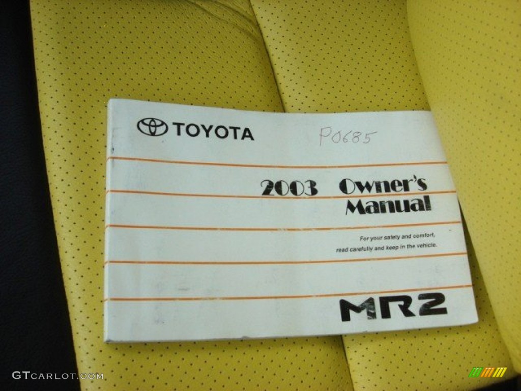 2003 Toyota MR2 Spyder Roadster Books/Manuals Photo #68311520